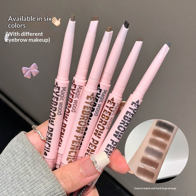 Double-Headed Eyebrow Pencil With Sharp Blade For Sculpting Natural Smudge-Proof Brows Main Image