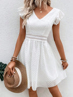 Lace Elegant Casual Mid-length Women's Dress