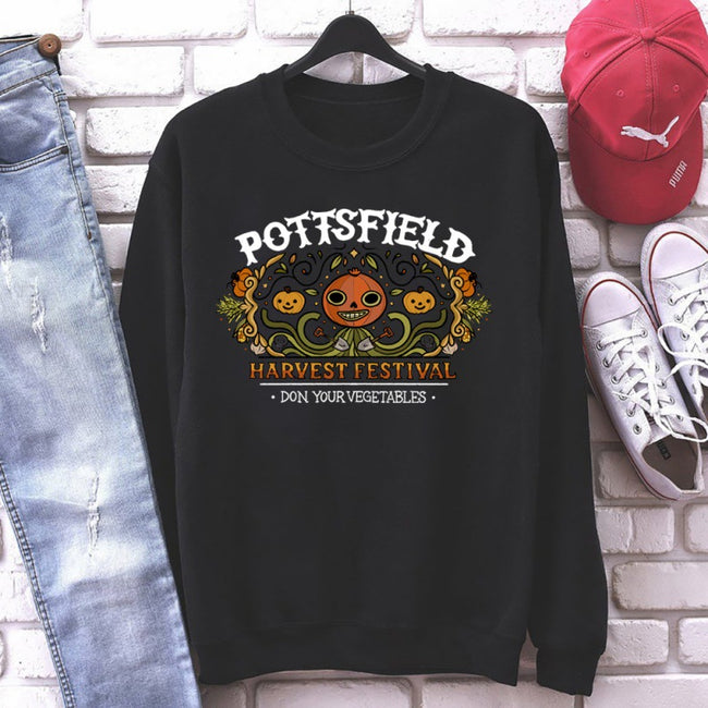 Women's Halloween Pumpkin Print Sweatshirts Main Image