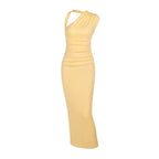 Women's Fashion New Pleated Backless Dress
