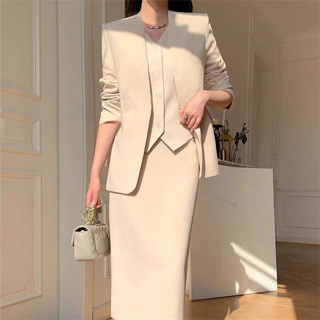 Slimming Loose-fitting Casual Suit Skirt Two-piece Set Hover Image