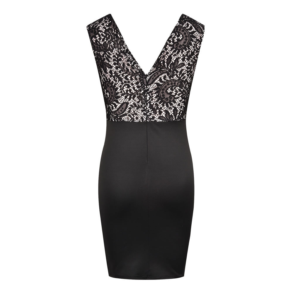 Fashion Lace Sheath Dress Women