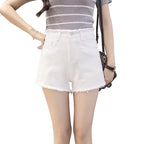 Youthful High-Waisted Denim Shorts For Women Summer Style