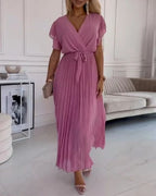 Fashion Personality Lady Solid Color Dress