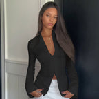 Casual Solid Color Versatile Long-sleeve Women's Top