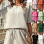 Short Sleeve Suit Women's Western Style Batwing Shirt Fashion Shorts Two-piece Set