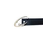 Black PU Leather Simple All-match Metal Buckle Belt