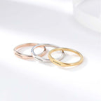 Simple And New Stainless Steel Couple Rings