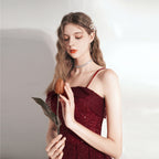 Ladies Wedding Dress Bridal Red Midi Skirt