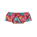 One-shoulder Suit Ethnic Print Elastic Skirt Two-piece Set
