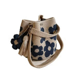 Hand-Crocheted Flower Tote Bag For Women