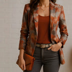Elegant And Casual Printed Blazer For Women