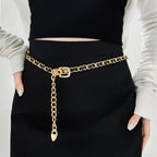 High Sense Waist Chain Metal Lady Versatile Decorative Belt Thin Chain With Skirt Suit Belt Body Chain