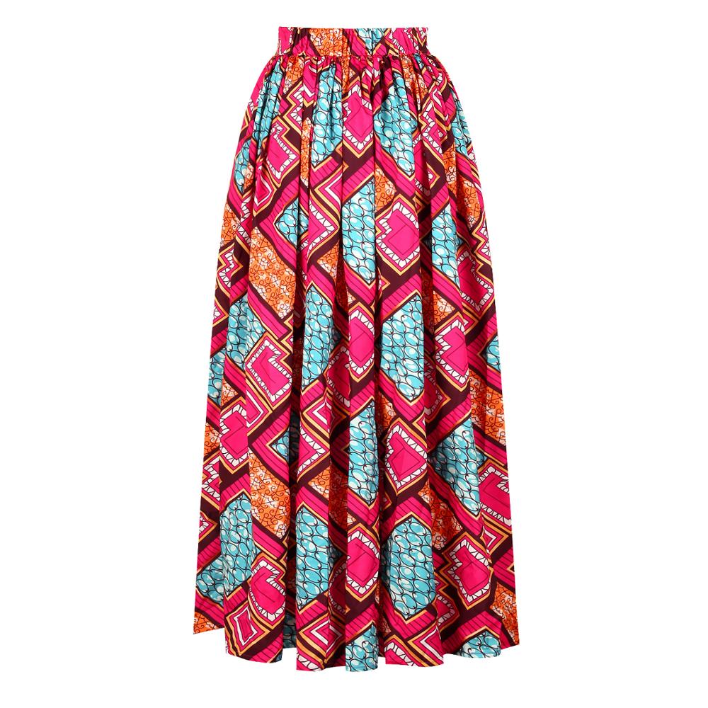 One-shoulder Suit Ethnic Print Elastic Skirt Two-piece Set