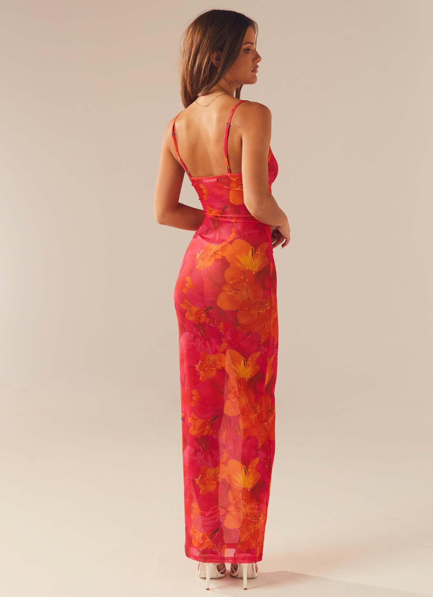 Slim-fit Mesh Mermaid Dress For Women