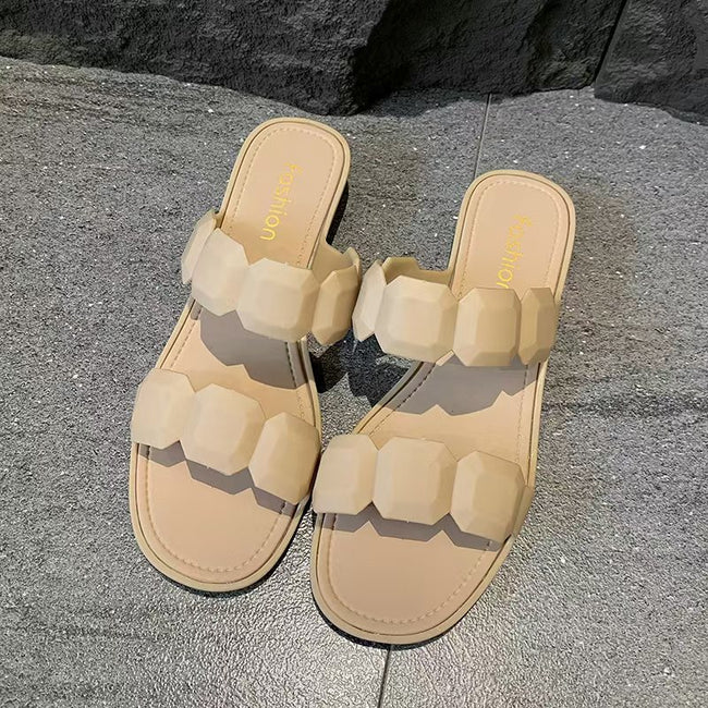 Fashionable Simple Square Toe Sandals For Women Main Image