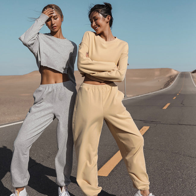 Women's Casual Loose Sports Sweater Suit 2-piece Set Hover Image
