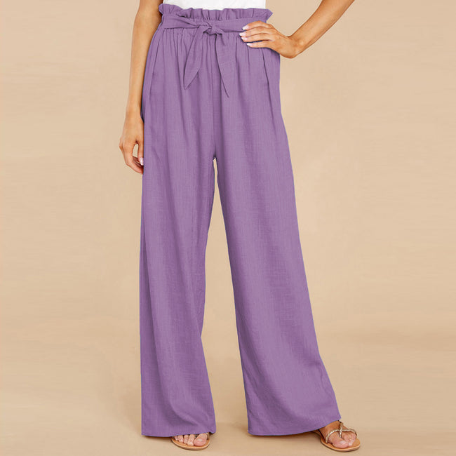Ladies New Plus Size Loose Casual Trousers Women Hover Image