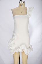 Women's Ruffled Bud Waist Dress
