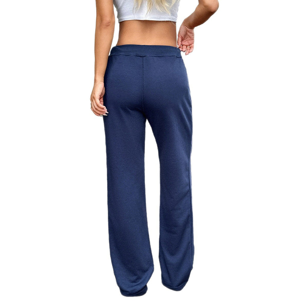 Sports Hot Girl Style Drawstring Trousers For Women