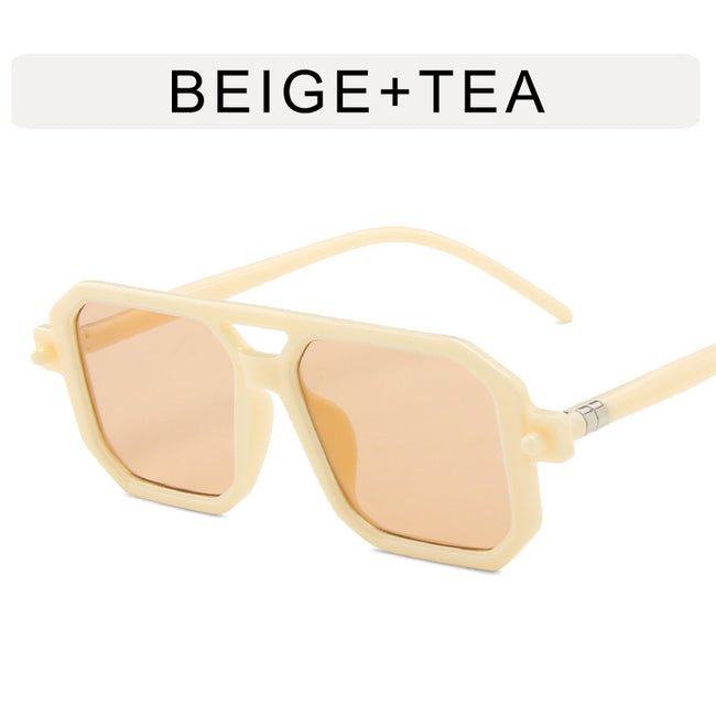 Fashionable Double-beam Polygonal Sunglasses For Men And Women Main Image