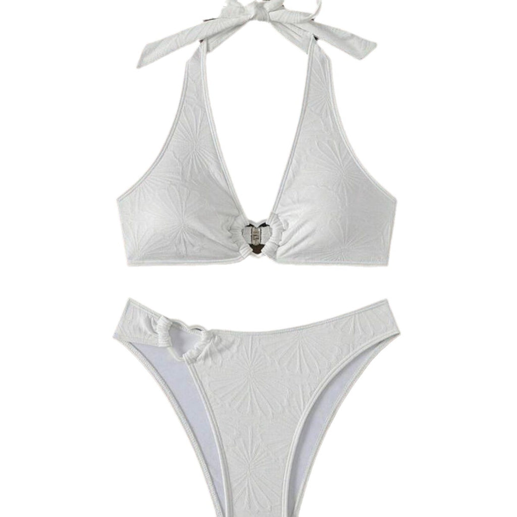 Womens Sexy Halterneck Backless Bikini Set