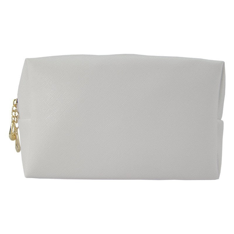 PU Leather Octagonal Square Makeup Storage Bag, Simple Design