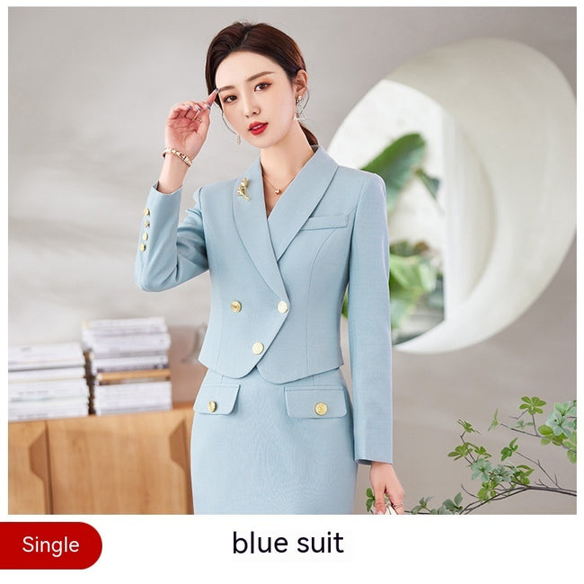 New Temperament Leisure Formal White Blazer For Women Main Image