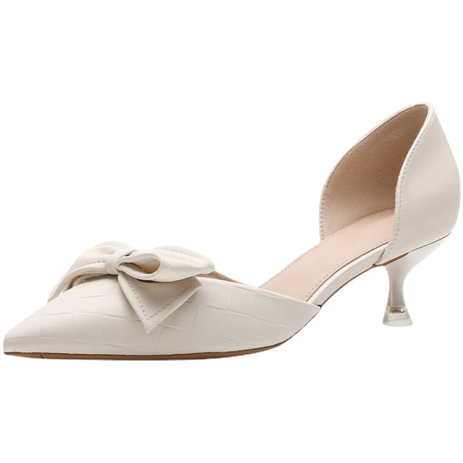White French Small Heels High Heels Women's Wedding Shoes Main Image