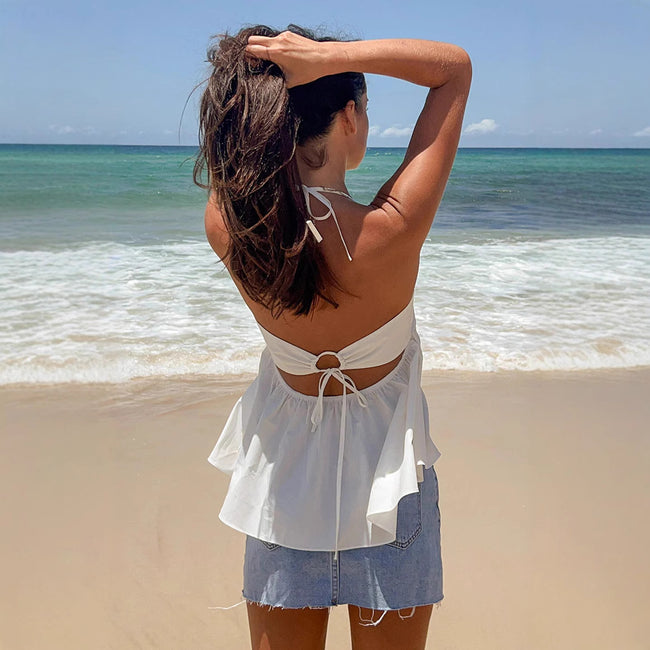 Seaside Holiday New Sleeveless Women's Vest Main Image
