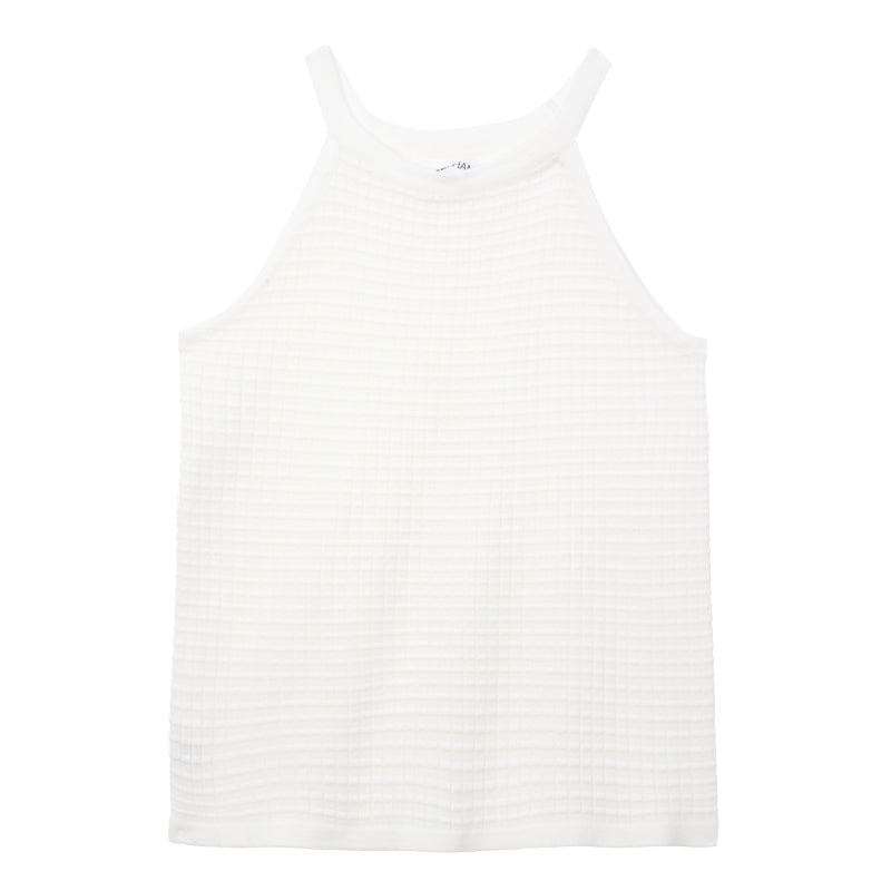 Women Knitted Short Halterneck Sling Vest