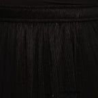 Solid Color Streamer Yarn Skirt Women's Summer High Waist Slimming A- Line Bright Silk Skirt French Style