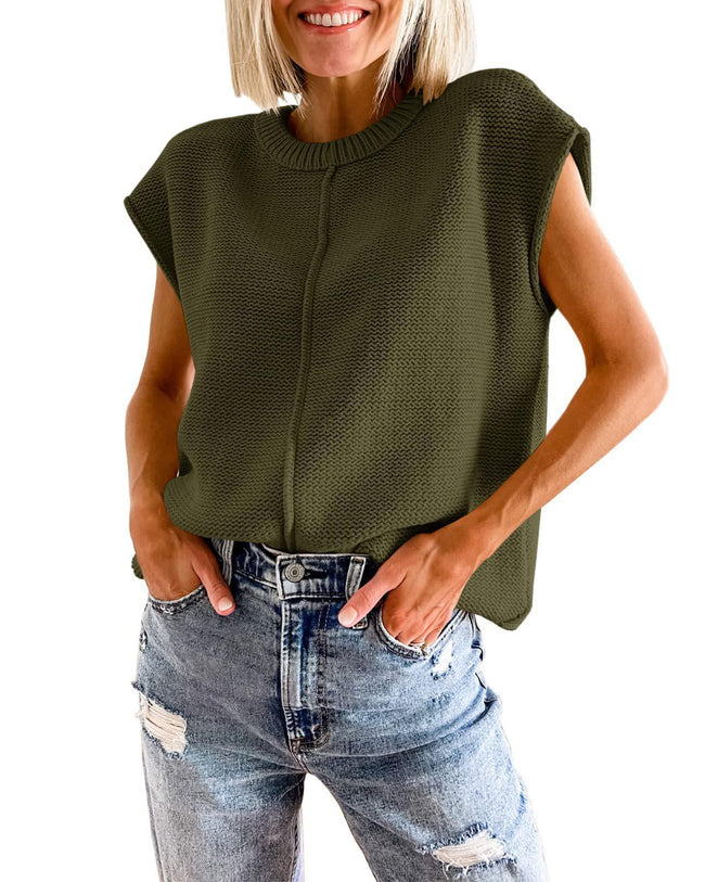 Loose Knitted Sweater Pullover For Women Hover Image