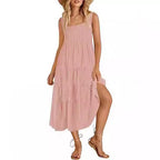 Women's Sleeveless Dress Backless Loose