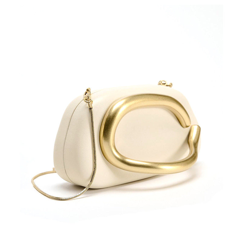 Retro Metal Decorative Clutch Box Bag