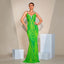 V-neck Strap Sequined Fishtail Evening Dress
