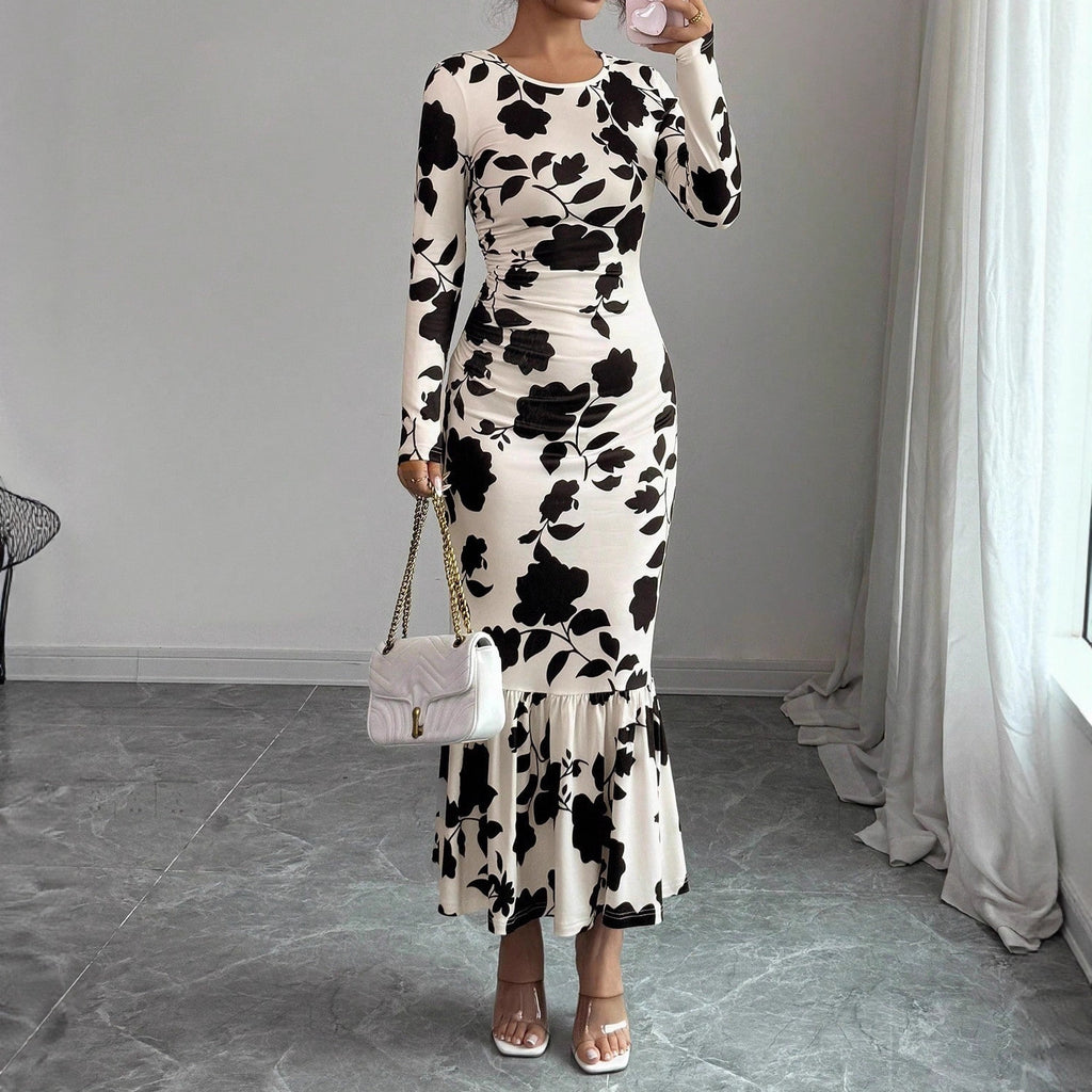 Elegant Long-sleeve Dress For Women