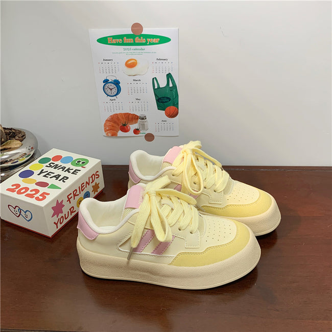 New Trend Canvas Thick-soled All-matching Sneakers For Women Main Image