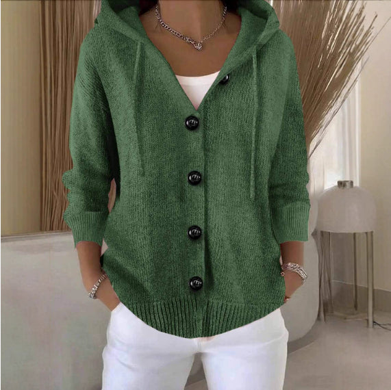 Casual Fashion Hooded Sweater Coat Women