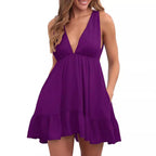 Backless Sleeveless Sling Dress Women