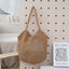 Hollow-out Knitted Tote Bag For Women