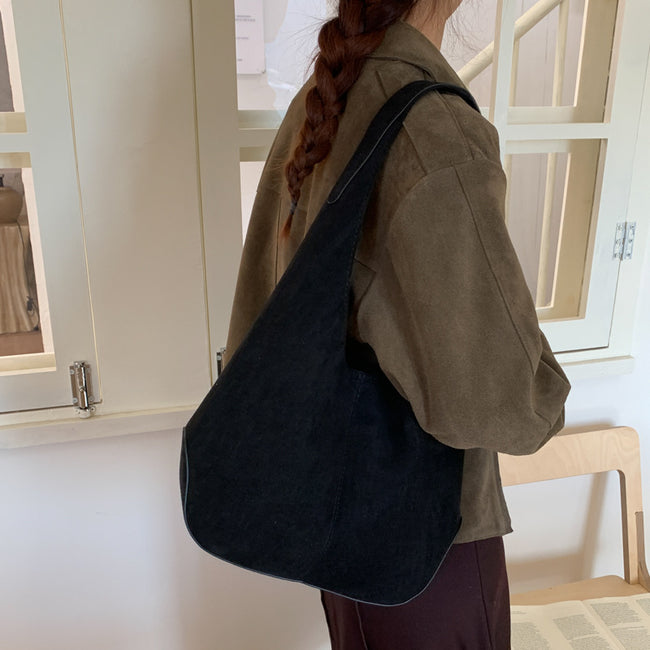 Suede-lined Large-capacity Fashionable Tote Bag For Women Main Image