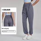 High Waist Straight Loose-fit Tappered Trousers Women