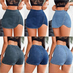 Slim-fit Denim Skirt Shorts For Women
