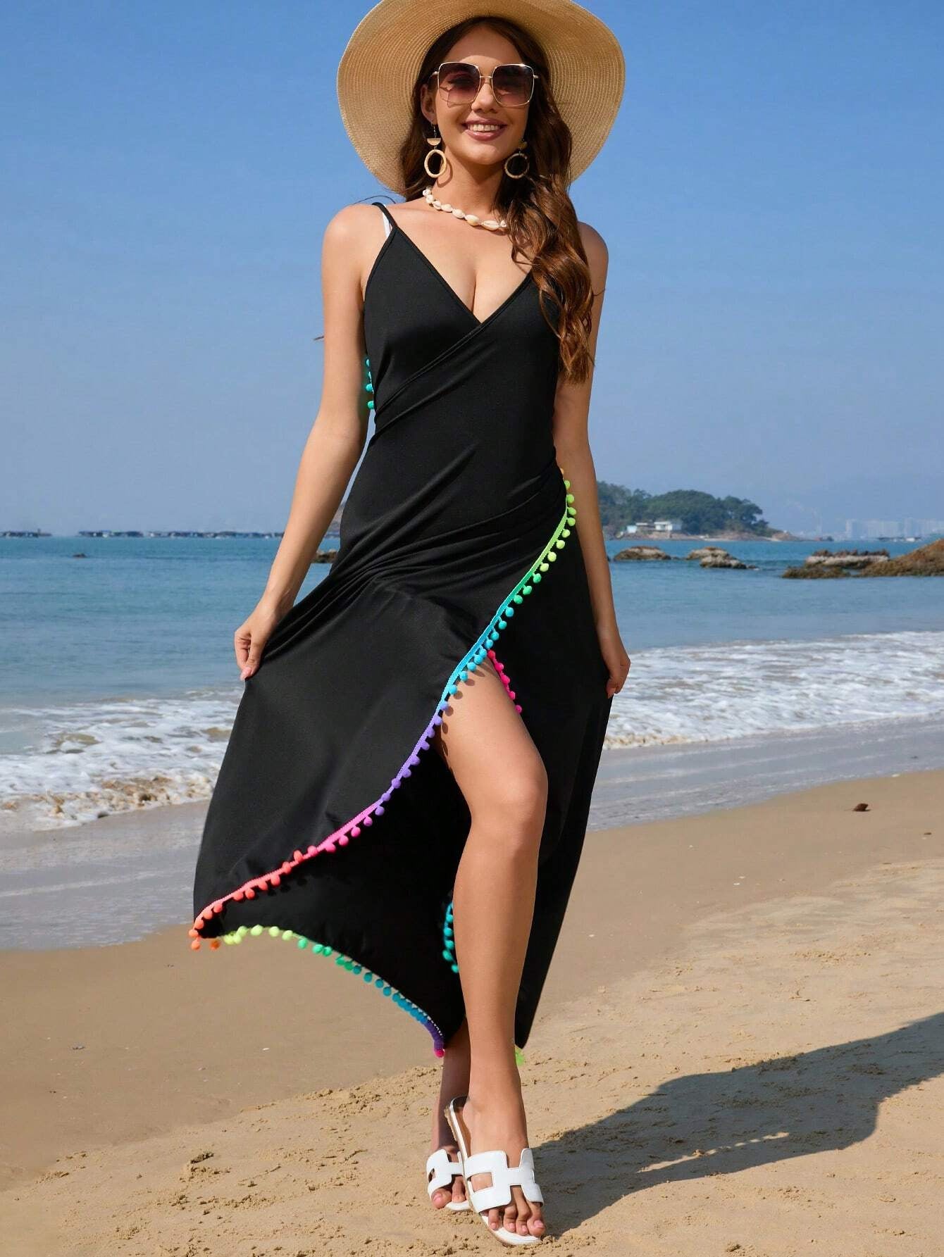 Fashion Personality Female Seaside Holiday Dress