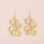 Earring Necklace Luxury Metal Leaf Earrings Choker For Women Personality Jewelry Gift