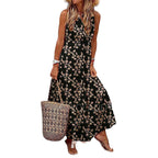 Bohemian Style Sleeveless Printed Dress