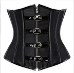 Belt Buckle Corset Red Shapewear For Women
