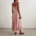 Sling Positioning Print Holiday Dress Women