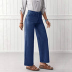High-quality Straight-leg Denim Jeans For Women